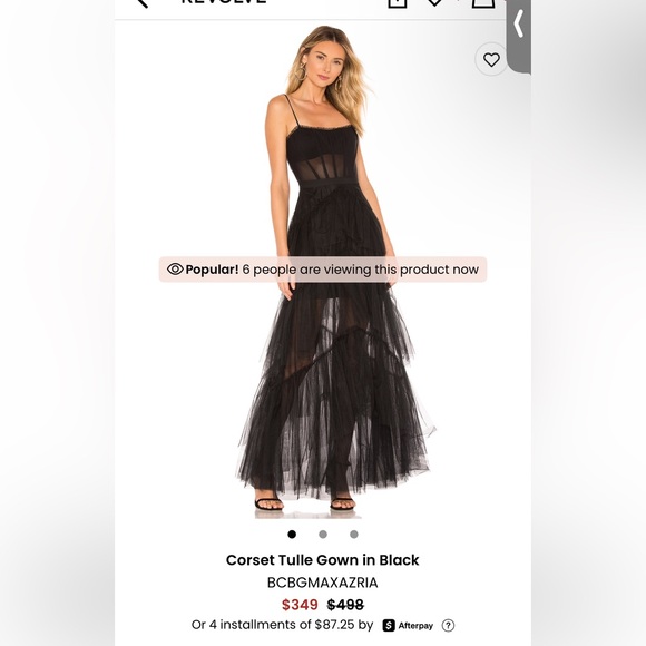 BCBGMaxAzria | Dresses | Bcbg Black Corset Tulle Gown | Poshmark